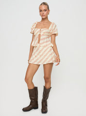 Adios Linen Blend Skort Multi