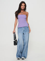 Strutter Strapless Top Purple
