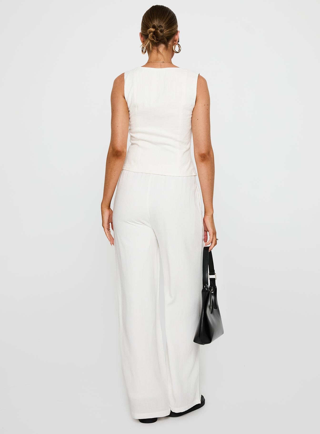 Parklea Linen Blend Pants White