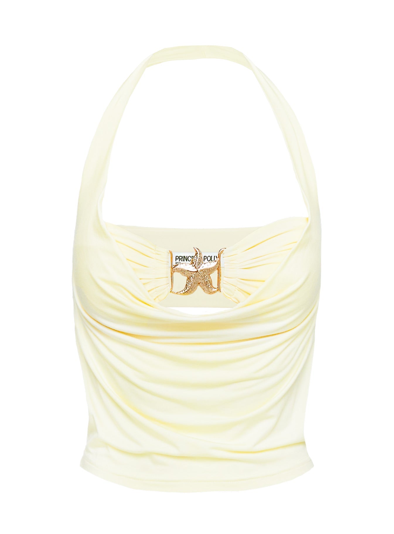Money Talks Star Detail Top Yellow